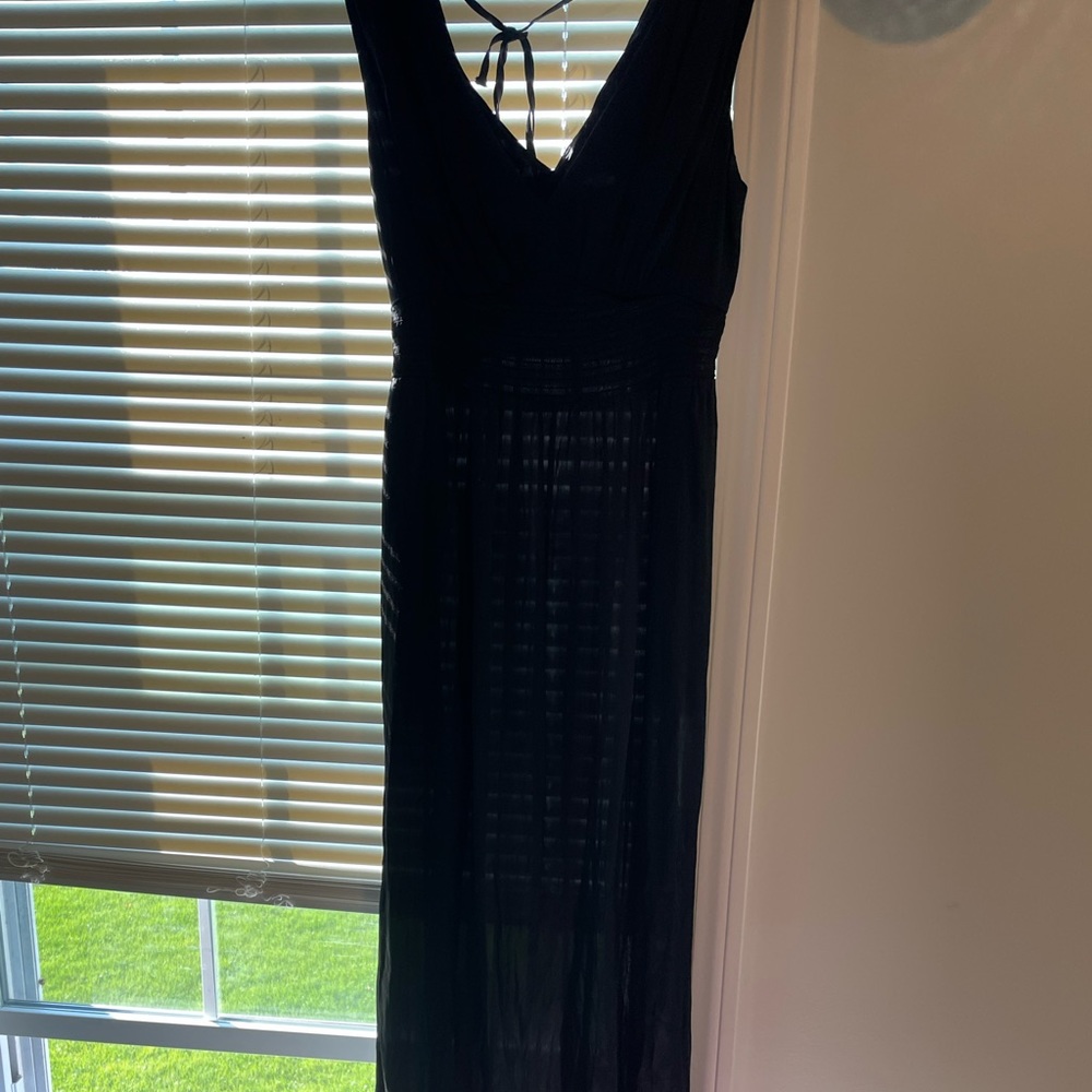 black old navy wedding guest dress, size: s